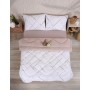 ETE HOMETEX ÇİFT KİŞİLİK LÜX WELSOFT YORGAN SETİ 195X215CM YANSIMA BEJ 8696474231937